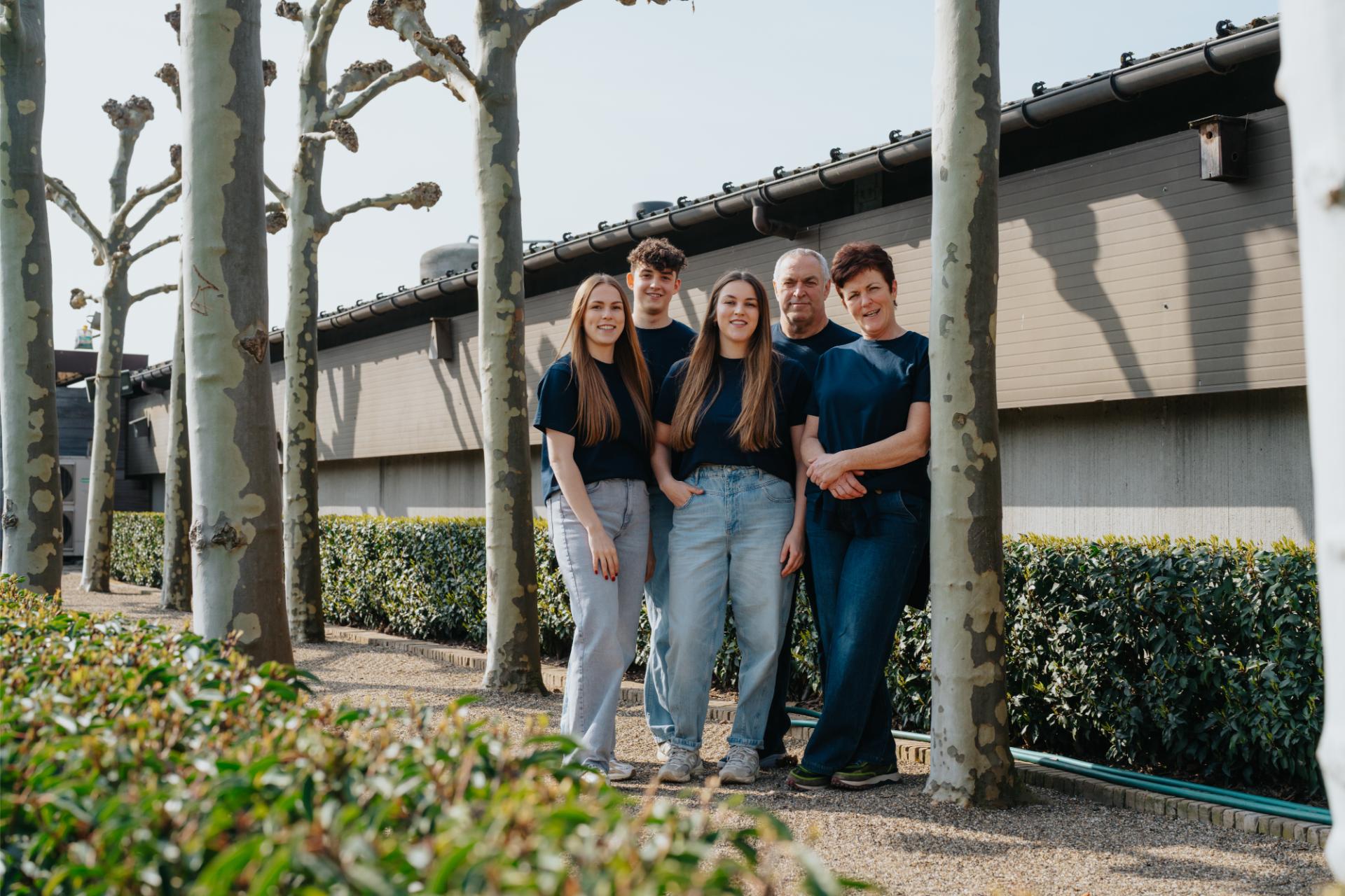 Teamfoto Familliebedrijf